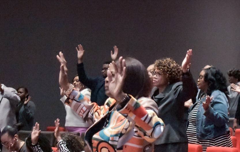 People worshipping